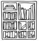 bibliothèque de la salle à manger 