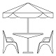 table d'extérieur 